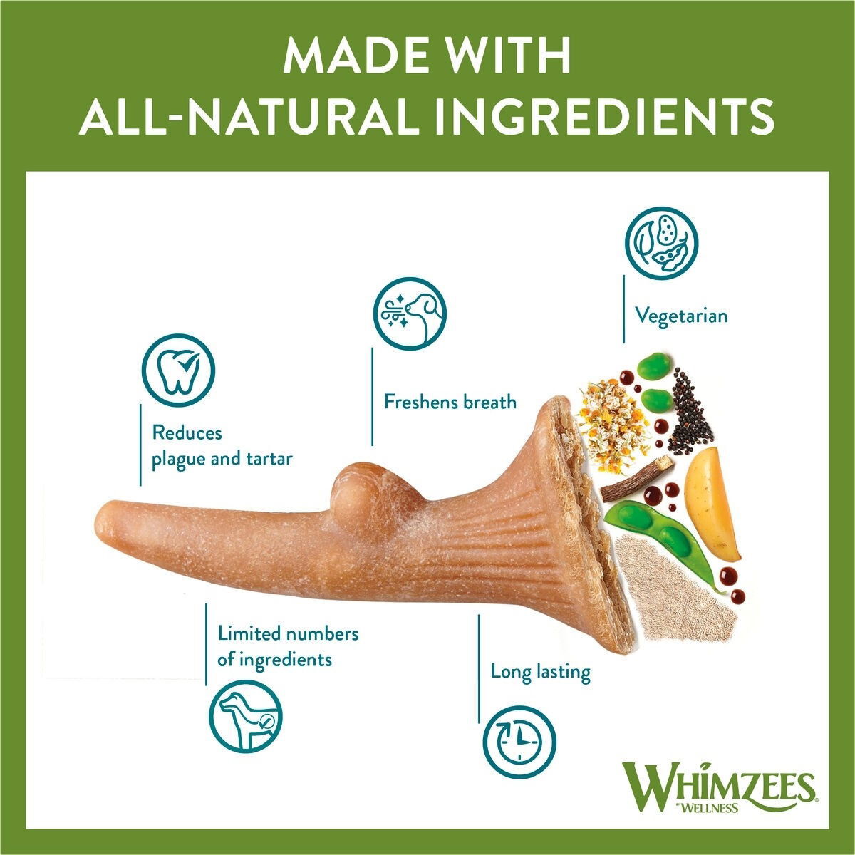 Whimzees Occupy Antler M hammashoitoherkku koiralle