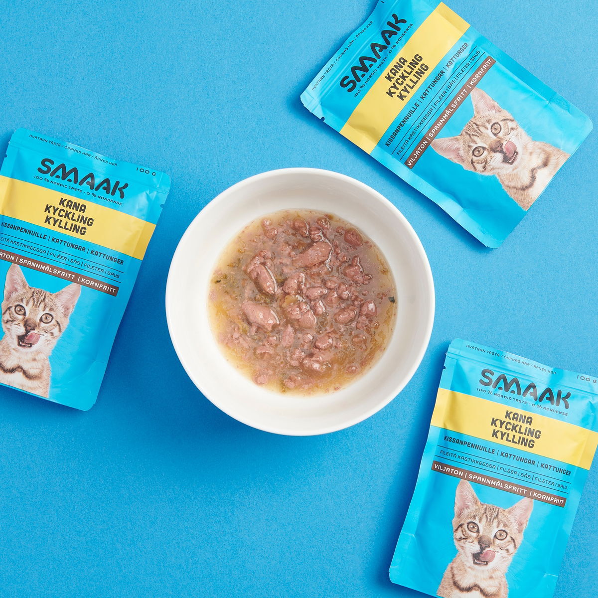 SMAAK Cat Kitten kanafilee kastikkeessa 100 g