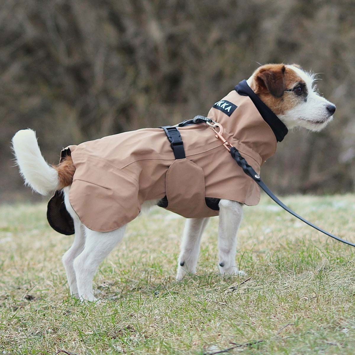 PAIKKA Visibility raincoat lite, Taupe