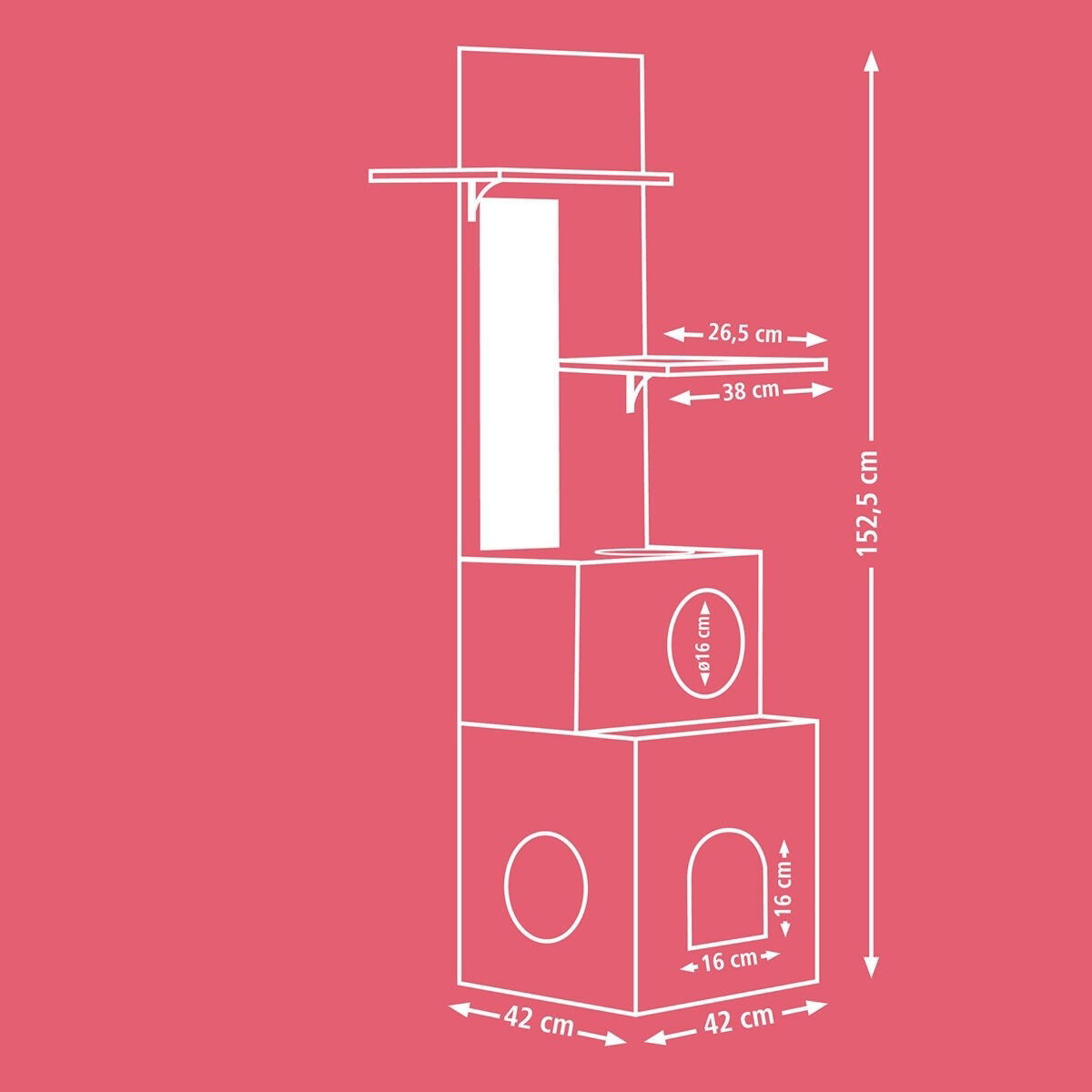 Kerbl ECO Cat play house Alex