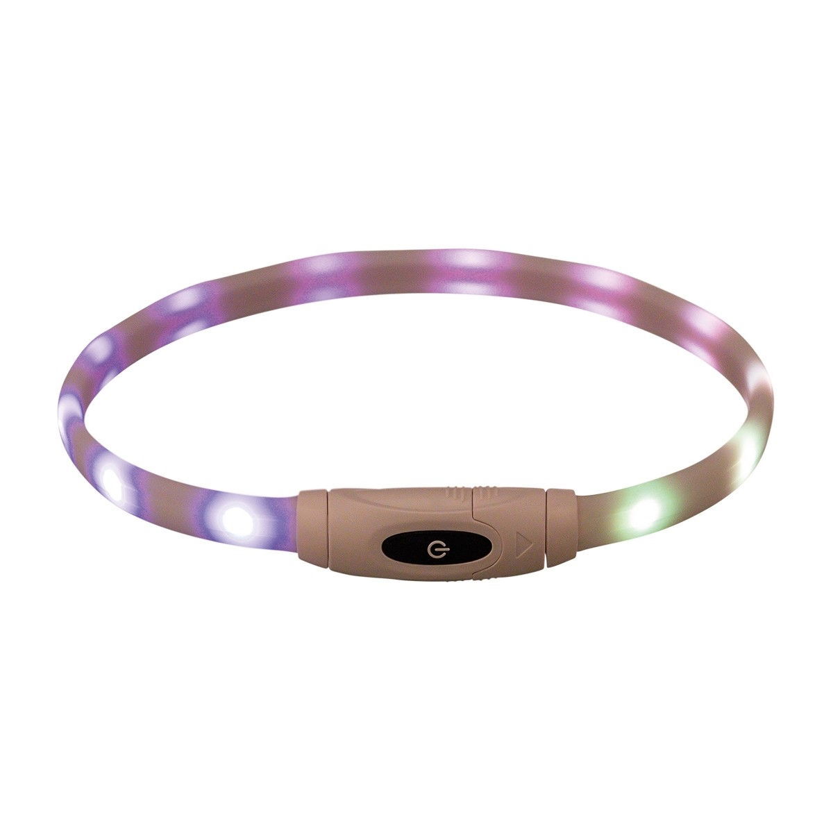Trixie Flash light ring USB silicone 65cm, multi-colour