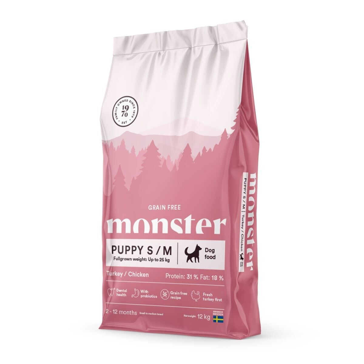 Monster Dog Grain Free Puppy small/medium Turkey/Chicken