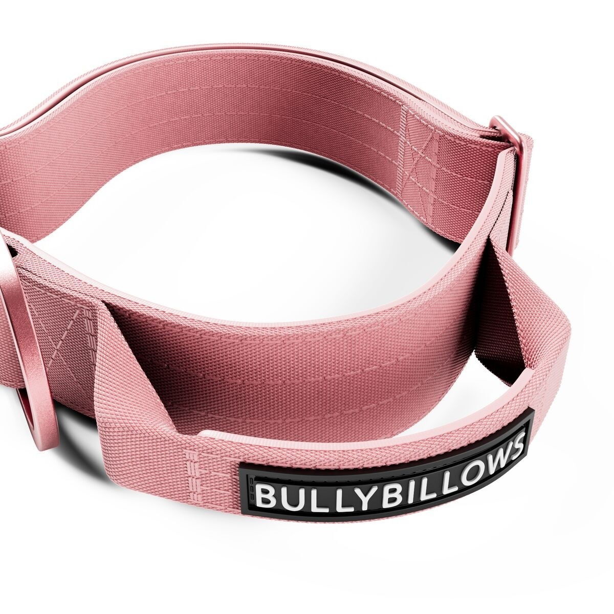 BullyBillows Combat Collar With Handle Pink x Pink 4cm