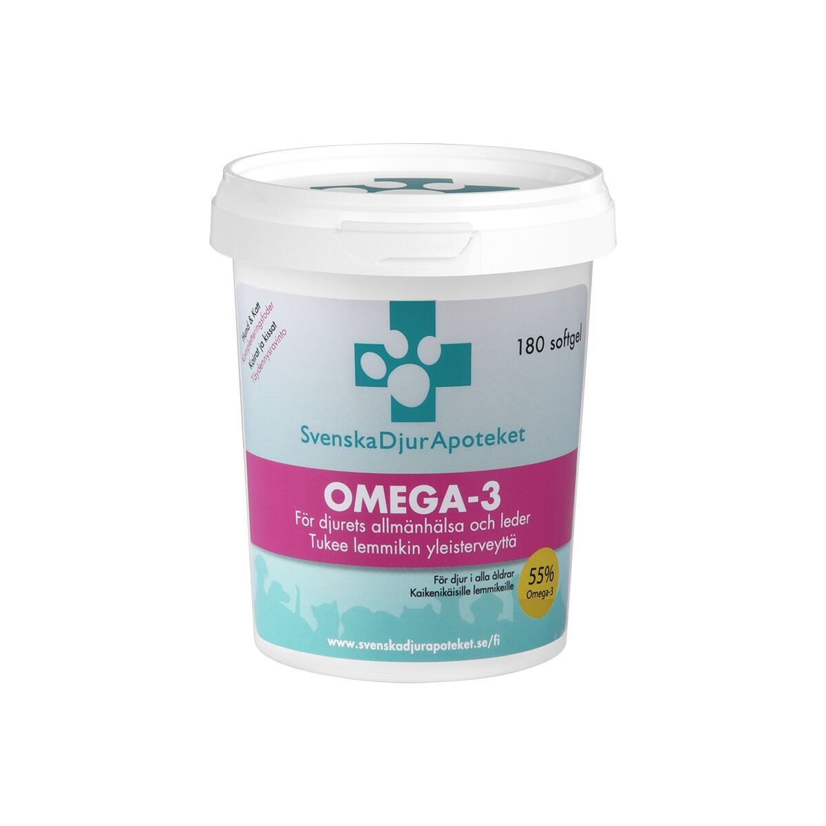 Svenska Djurapoteket  Omega-3 180 Softgel