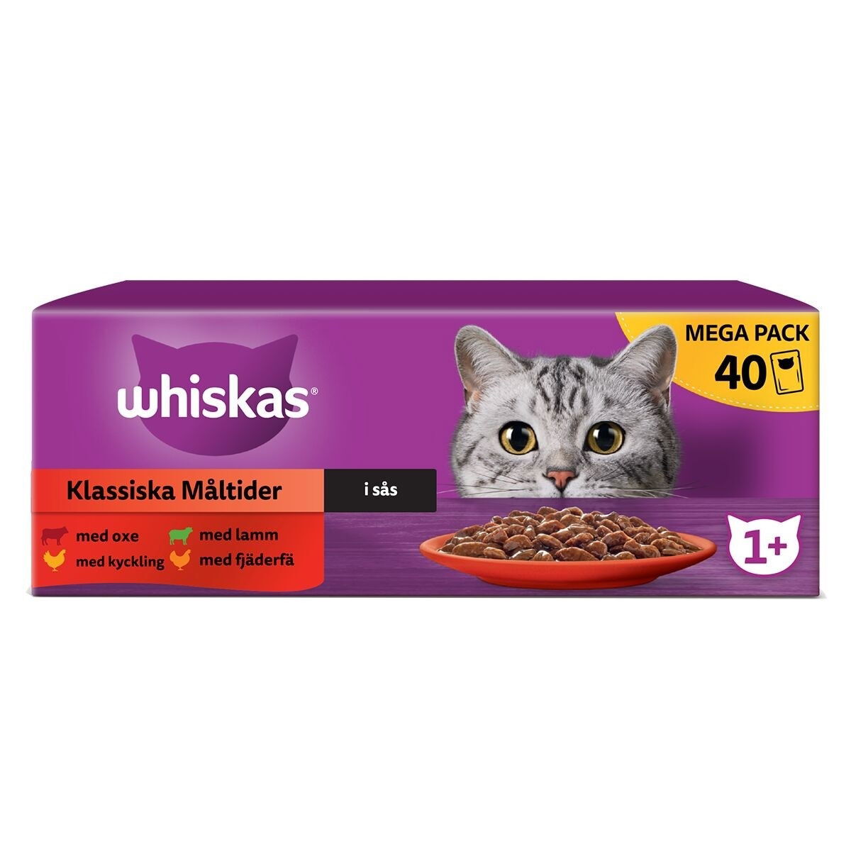 Whiskas 1+ gravy 40x85g