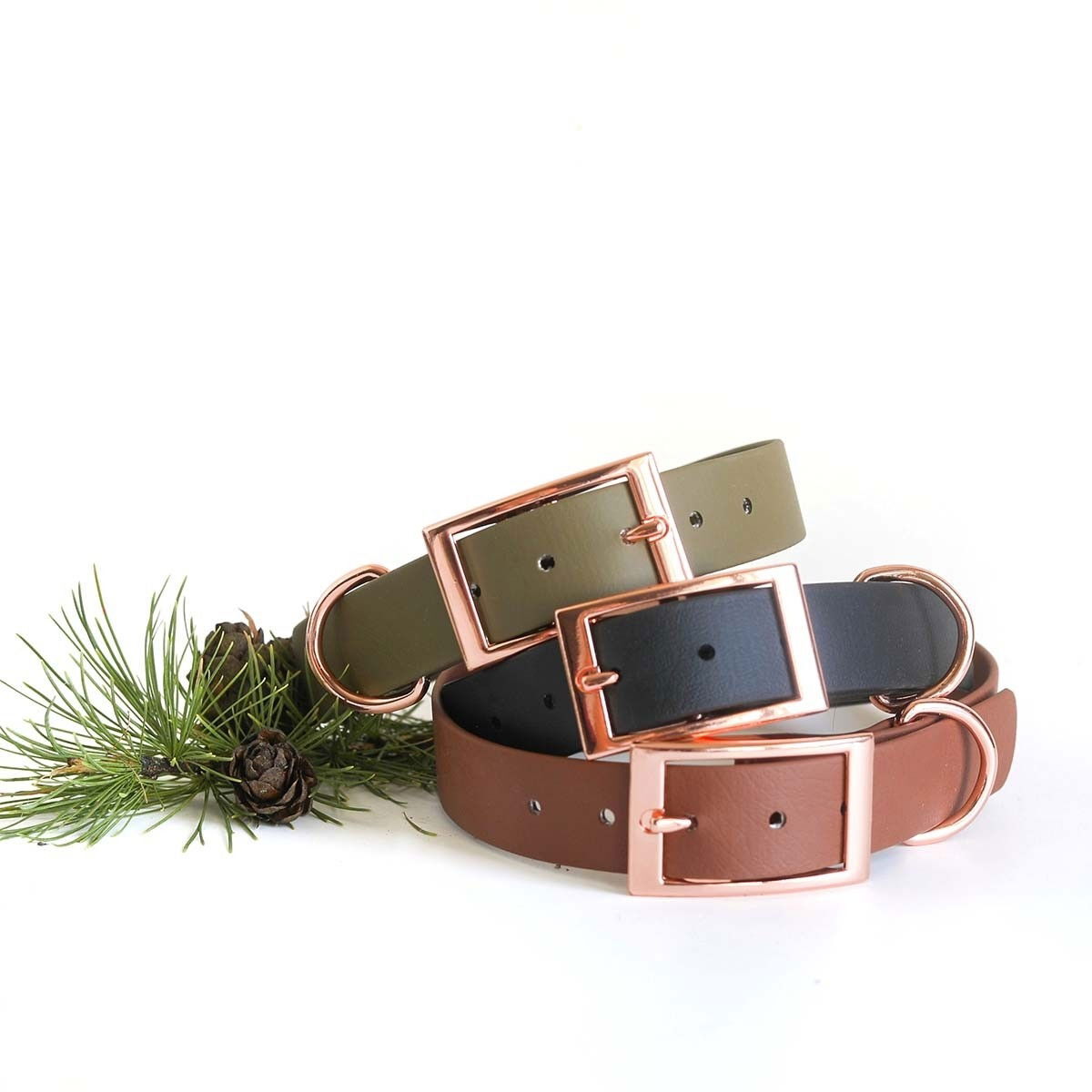 Tyylivoitto Classy koiran panta, musta/ruusukulta