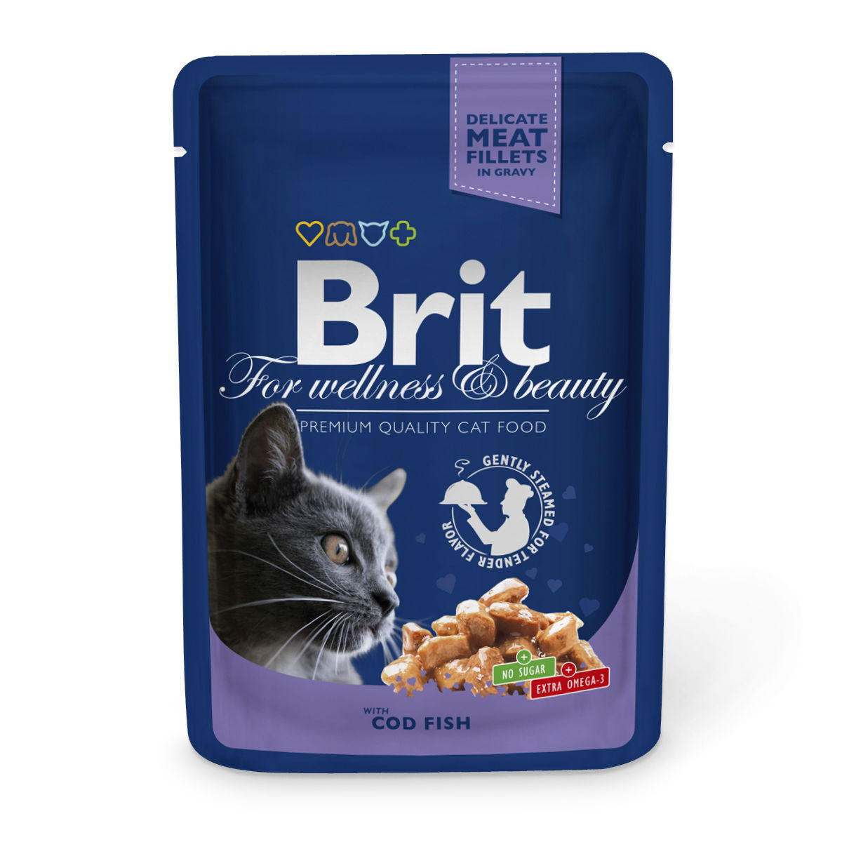 Brit Premium paloja kastikkeessa turska 100 g