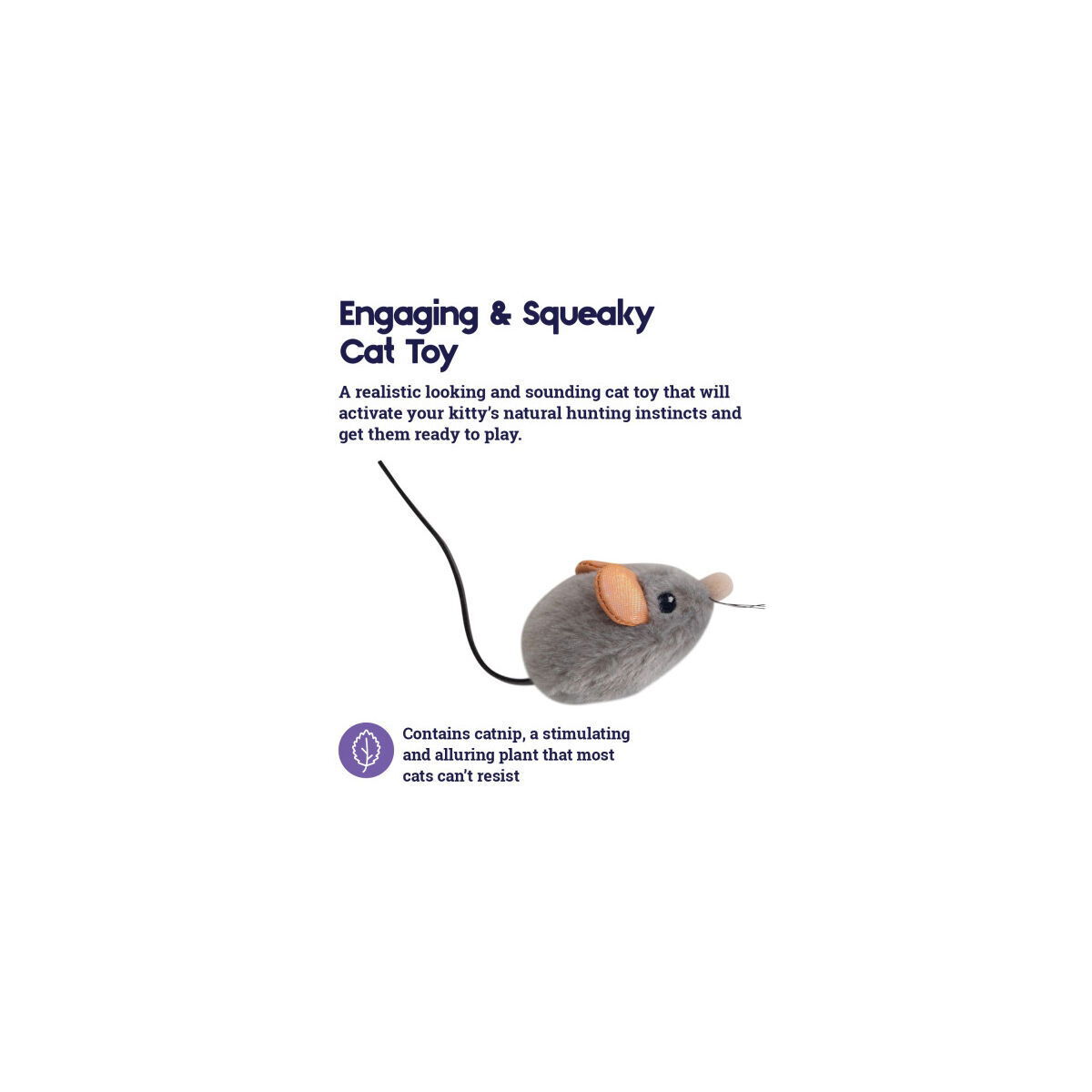 Petstages Squeake Squeake Hiiri kissanlelu kissanmintulla