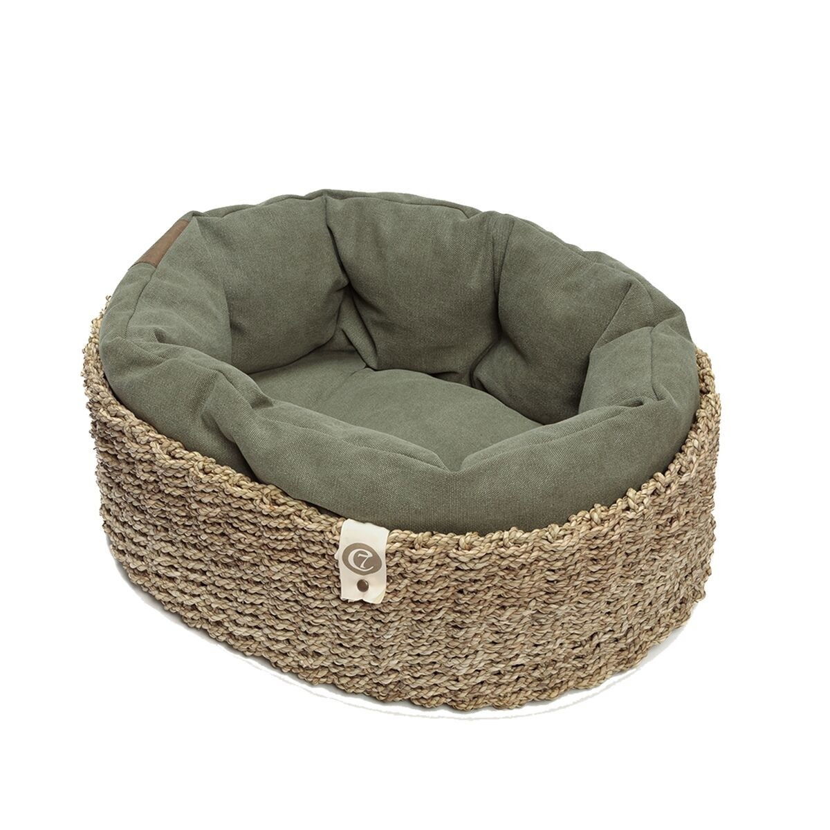 Cloud7 Dog Basket Lazy Canvas Olive 