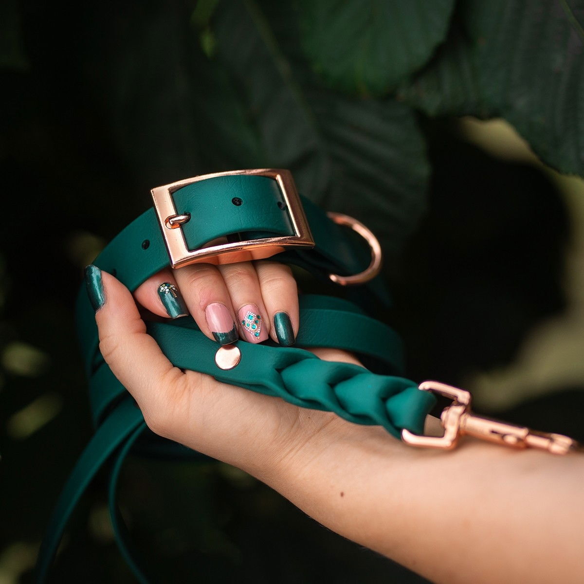 Tyylivoitto Braid hihna smaragdi