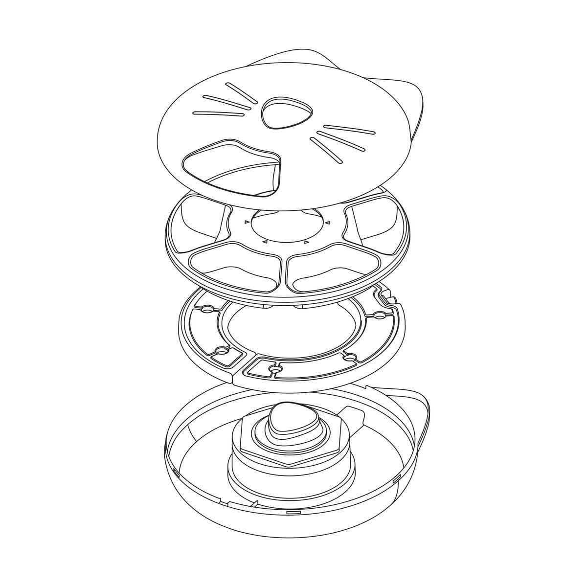 Catit PIXI Smart 6-meal feeder ruokinta-automaatti