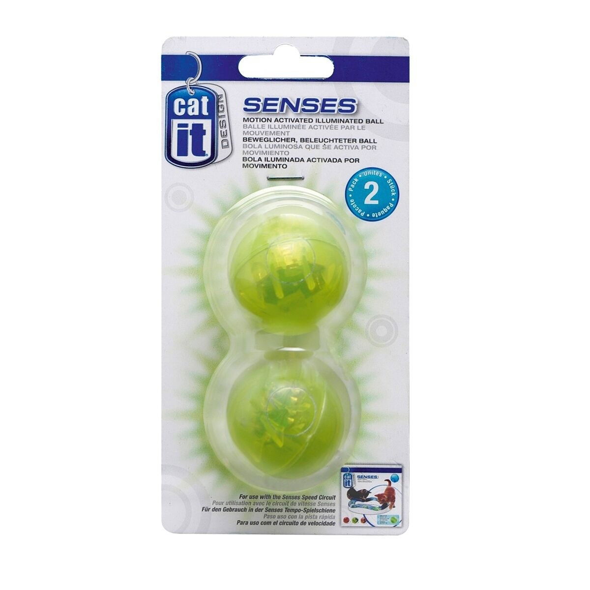 Ersättningsboll Catit Senses Speed Blinkande 2Pack