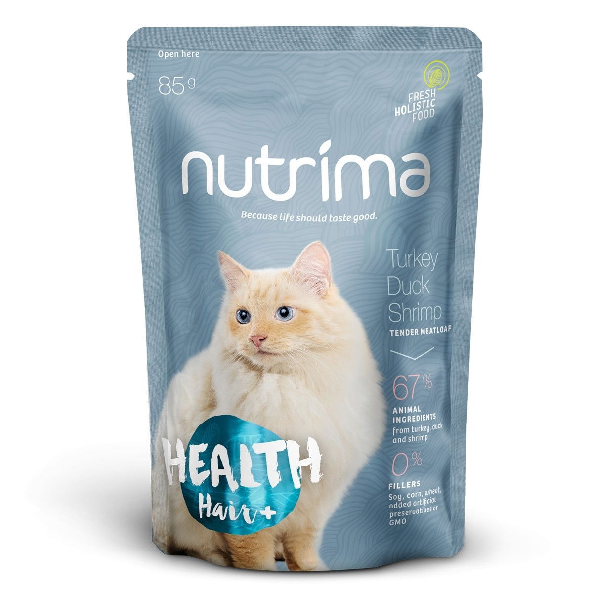 Nutrima Health Hair+ kalkkuna, ankka & katkarapu 85 g